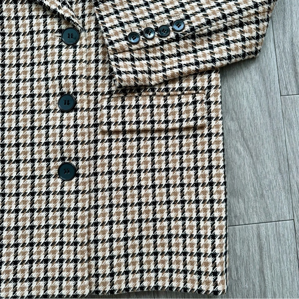 The Kooples Patterned Formal Wool Jacket With Fringing - Picture 13 of 14